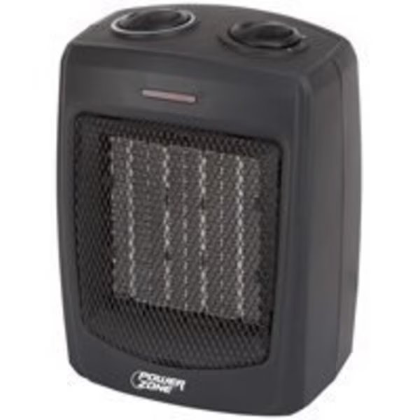 PowerZone Portable Electric Heater, 750/1500 W, Powerzone, Mfr#: PTC-700